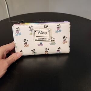 Loungefly Disney Mickey Mouse White Wallet